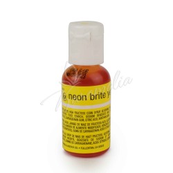Краситель гелевый Chefmaster Liqua-Gel Neon Brite Yellow Желтый неон 20 г