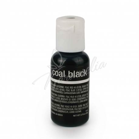 Барвник гелевий Chefmaster Liqua-Gel Coal Black Чорне вугілля 20 г