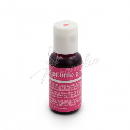 Барвник гелевий Chefmaster Liqua-Gel Neon Brite Pink Рожевий неон 20 г