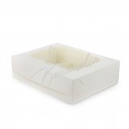 Коробка на 12 кексів з віконцем, біла, 340 * 250 * 90