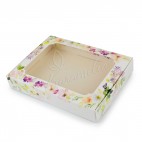 Коробка для пряників з вікном "Квіти" 150 * 200 * 30