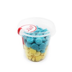 Печиво "Макаронс" краплі (жовто-блакитний), 80г