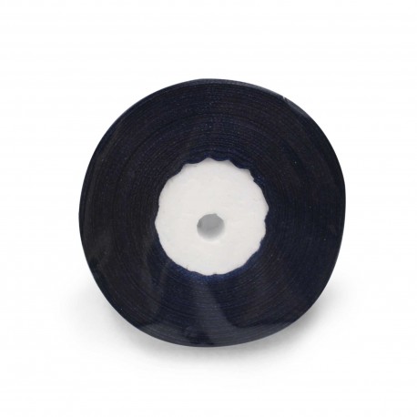Стрічка атласна сапфір 2.5 см рулон