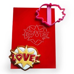 Вирубка для пряників "Сердечко-LOVE!"