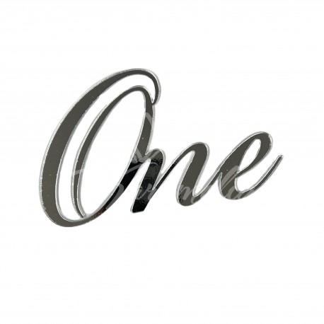 Топер боковий "One" срібло