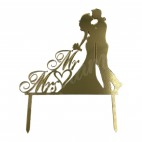 Топер на паличці "Наречені Mr&Mrs"