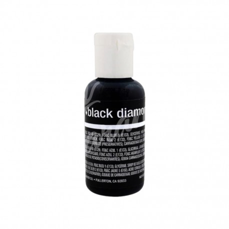 Барвник гелевий Chefmaster Liqua-Gel Black Diamound Чорний Діамант 20 г