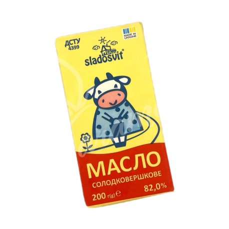 Масло солодковершкове "Екстра" 82% жиру 200 гр