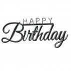 Топер №7 "Happy Вirthday" СРІБЛО