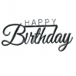 Топер №7 "Happy Вirthday" СРІБЛО