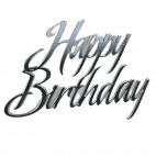 Топер №12 "Happy Вirthday" СРІБЛО