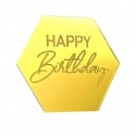 Топер монетка шестикутна "Happy Вirthday"