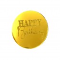 Топер монетка кругла №2 "Happy Вirthday"