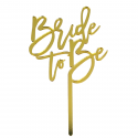 Топер на паличці "Brilde to be" золото