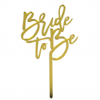 Топер на паличці "Brilde to be" золото