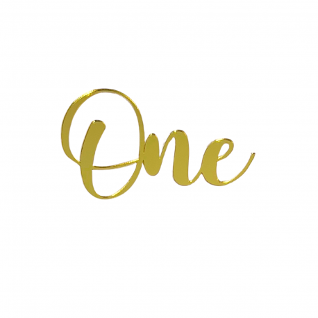 Топер боковий "One №14" золото