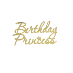 Топер боковий "Birthday Princess" золото