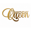 Золотий топер "Birthday Queen"