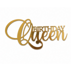 Золотий топер "Birthday Queen"