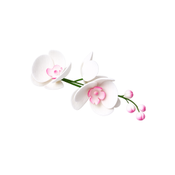 Цукрова фігурка "Гілочка орхідеї білої"